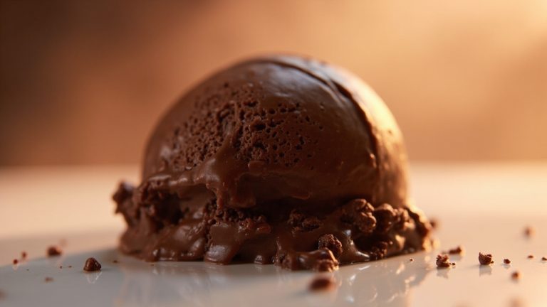 Glaon chocolat durci dans un bol